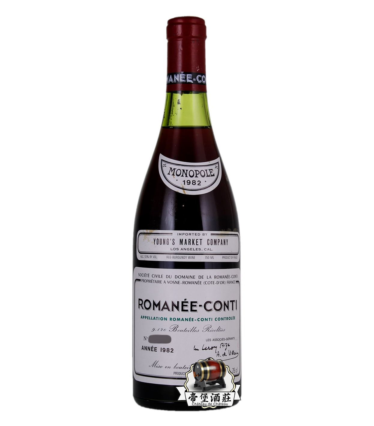 回收1982年Romanee-Conti 羅曼尼·康帝特級園