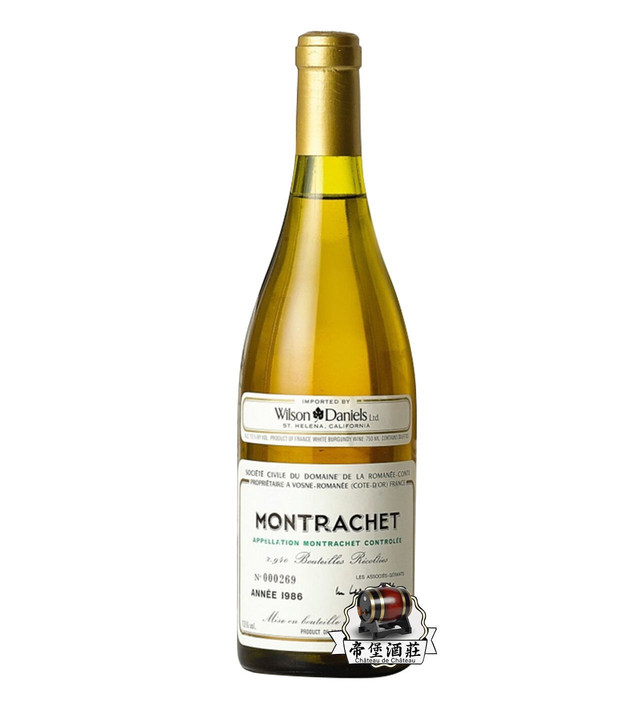回收1986年 Romanée-Conti Montrachet 蒙哈榭特級園紅酒