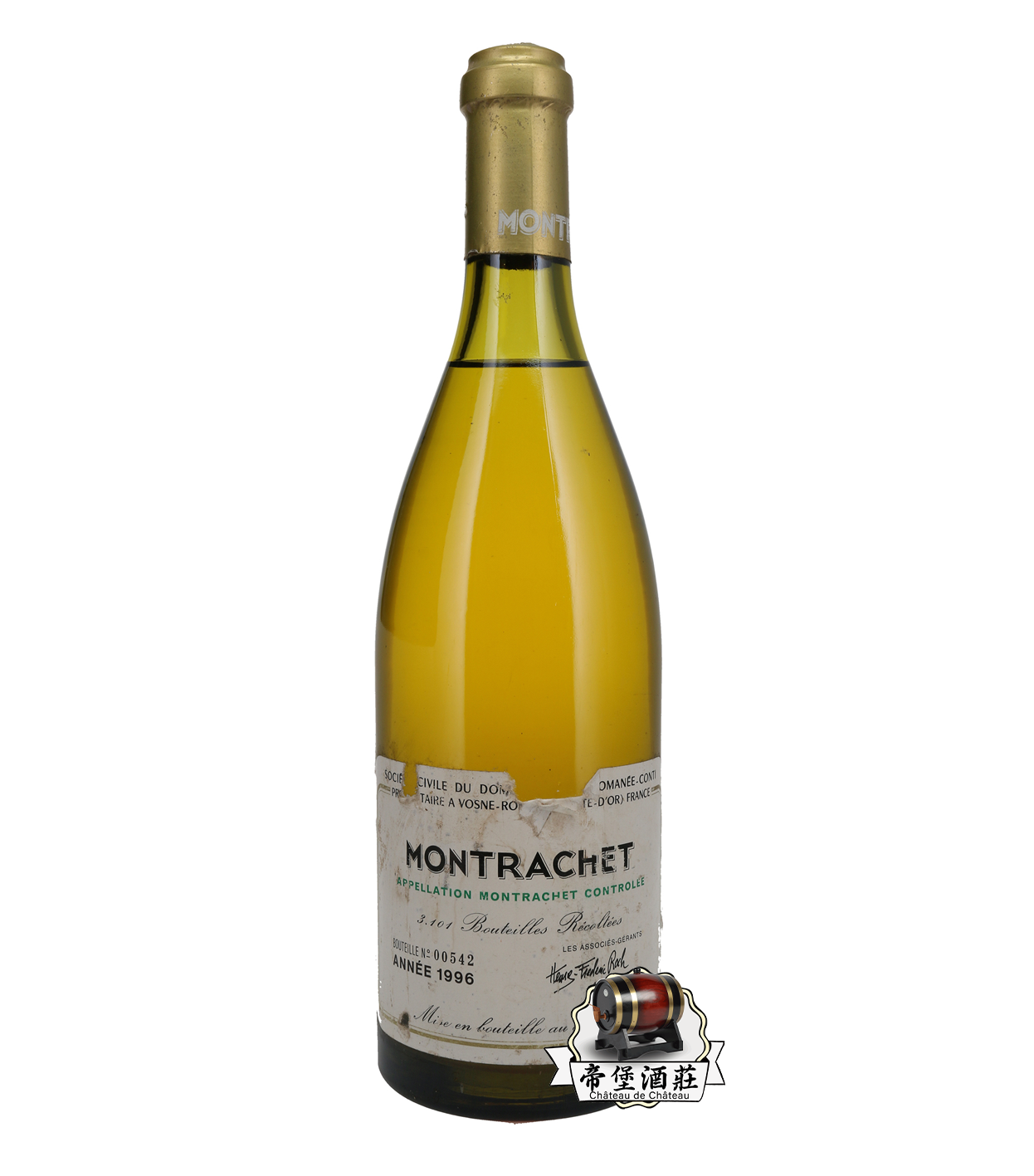 世界紅酒回收價錢報價|上門回收1996年 Romanée-Conti Montrachet 蒙哈榭特級園紅酒