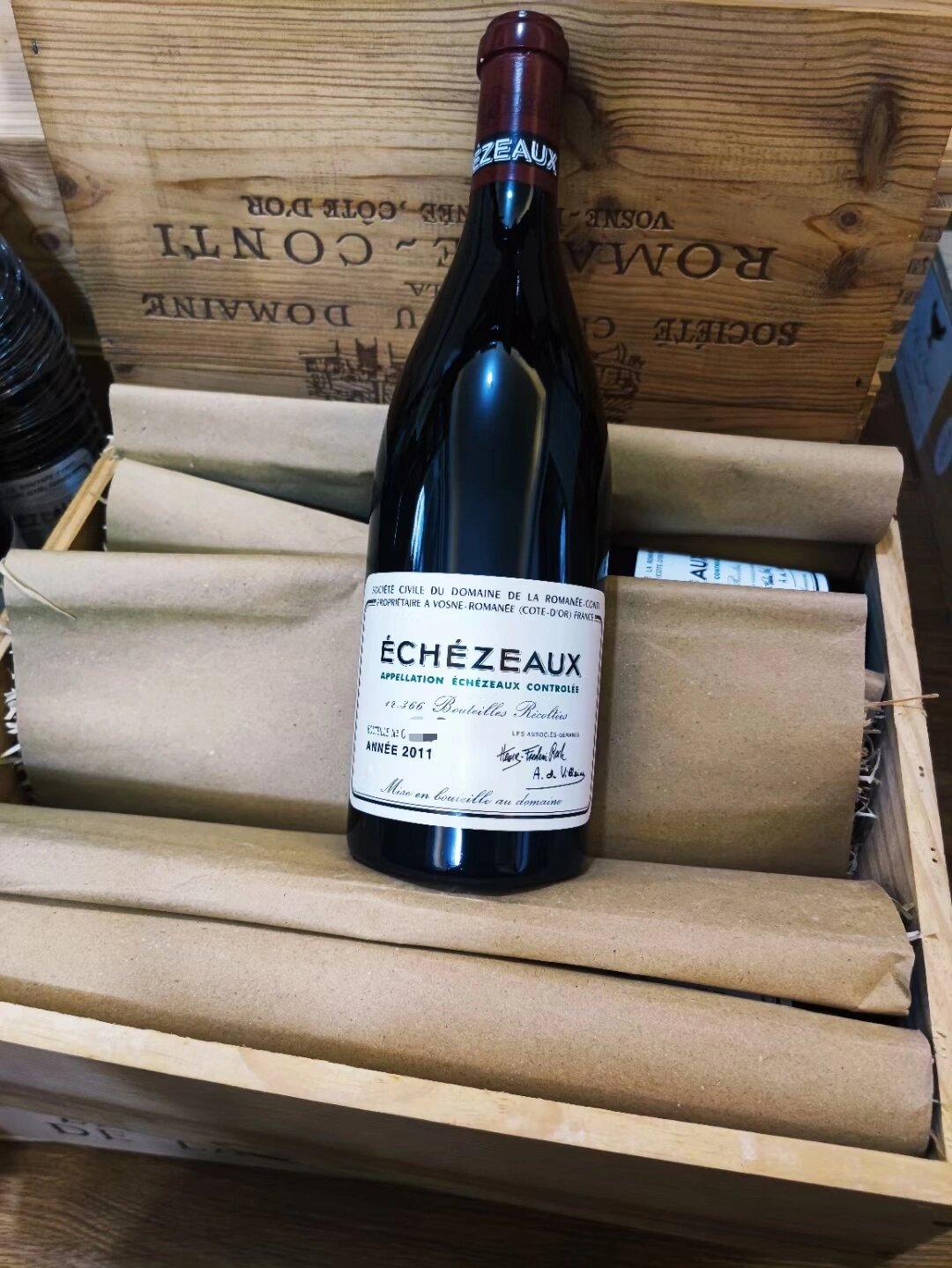Échézeaux — label, capsule and bottle-detail checks