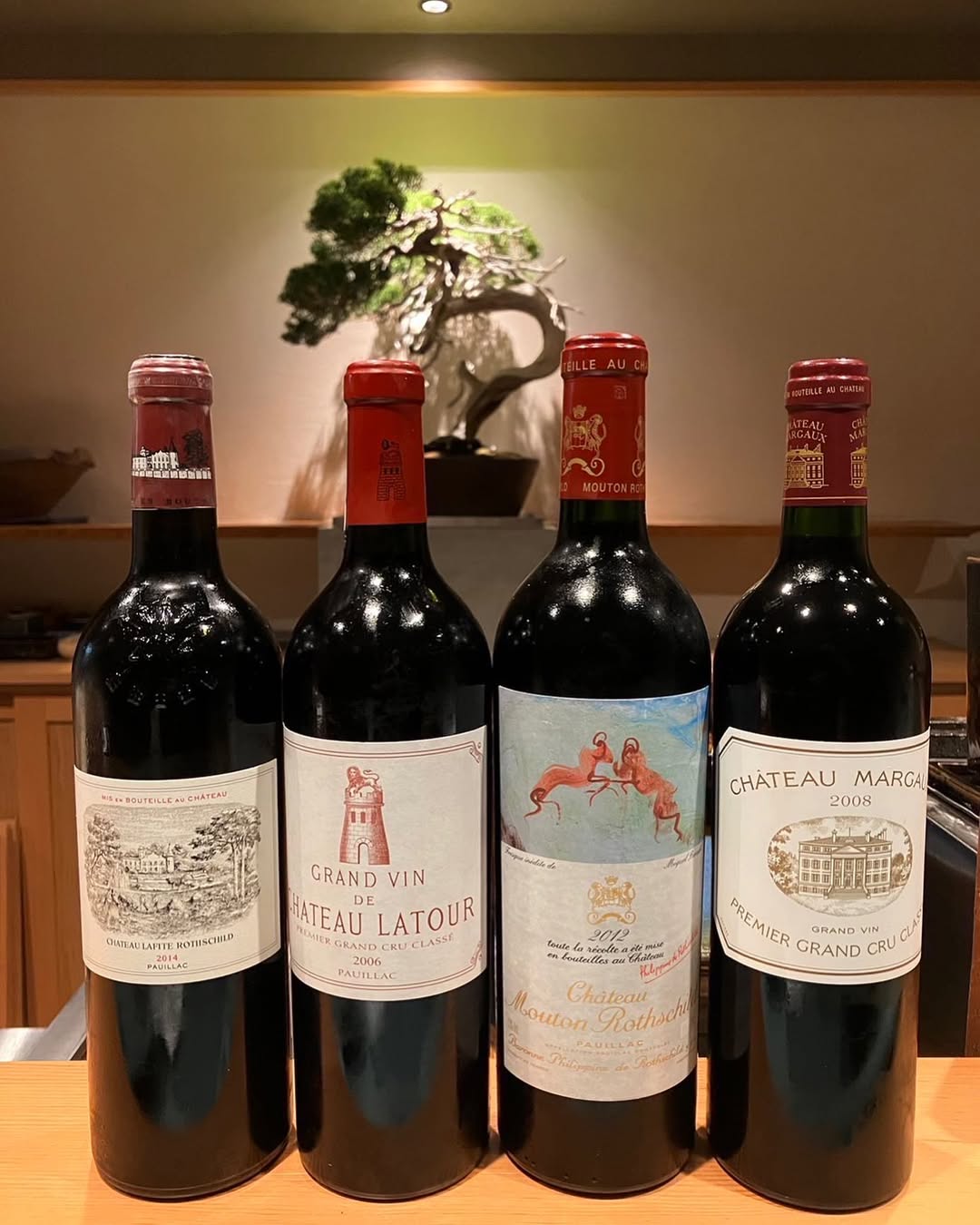 Bordeaux First Growth Five Estates — bottles and condition records in an anonymised review