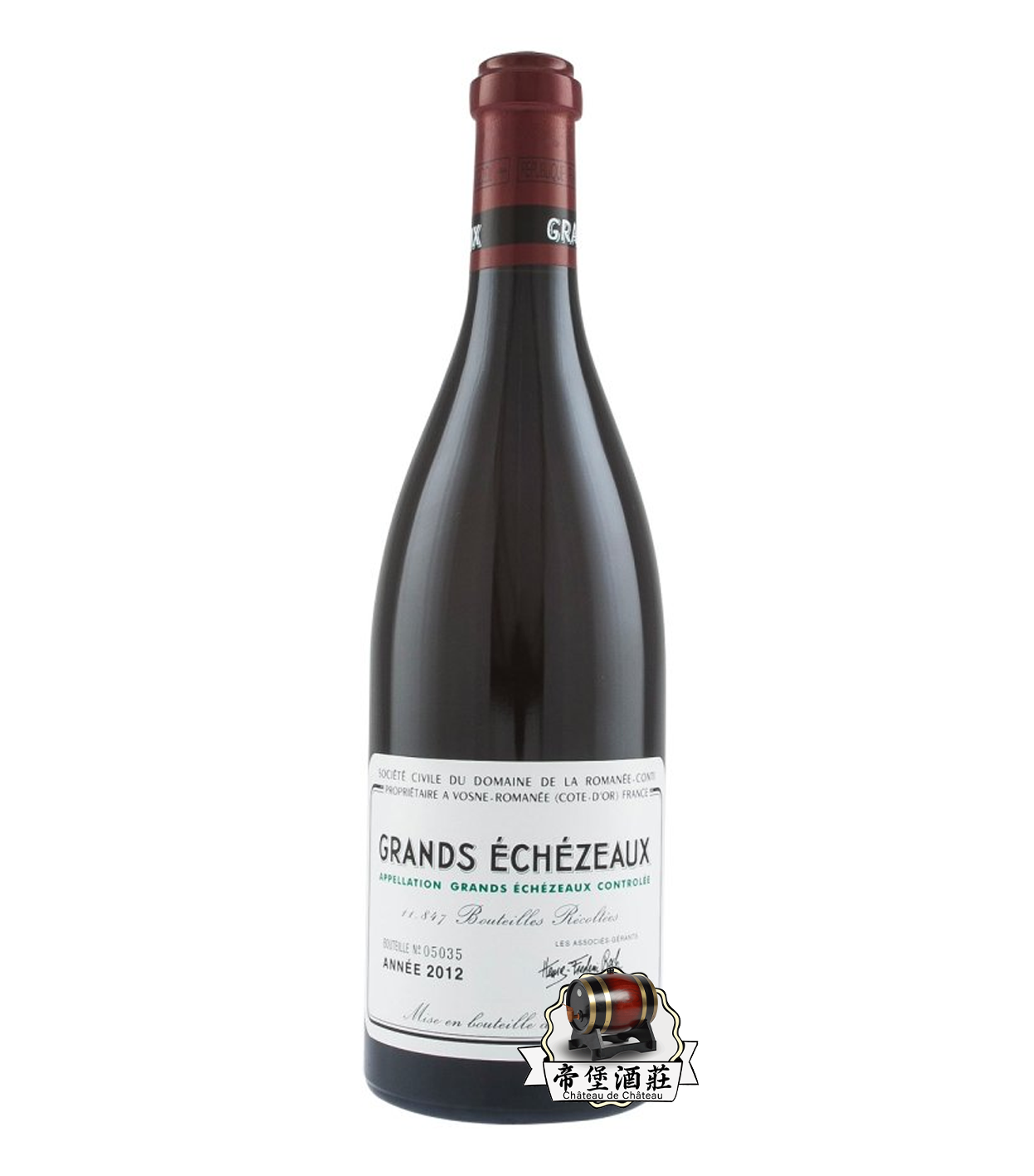 回收2012年Romanée-Conti Grands Echézeaux 大依瑟索特級紅酒